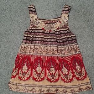 HIPPIE SHOP gauze peasant top FREE SIZE